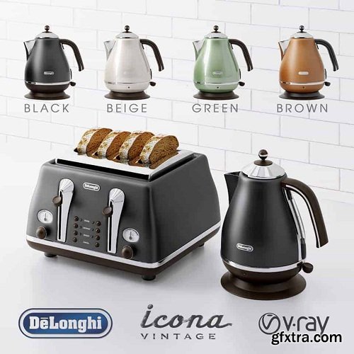 Delonghi Vintage Icona 3d Model