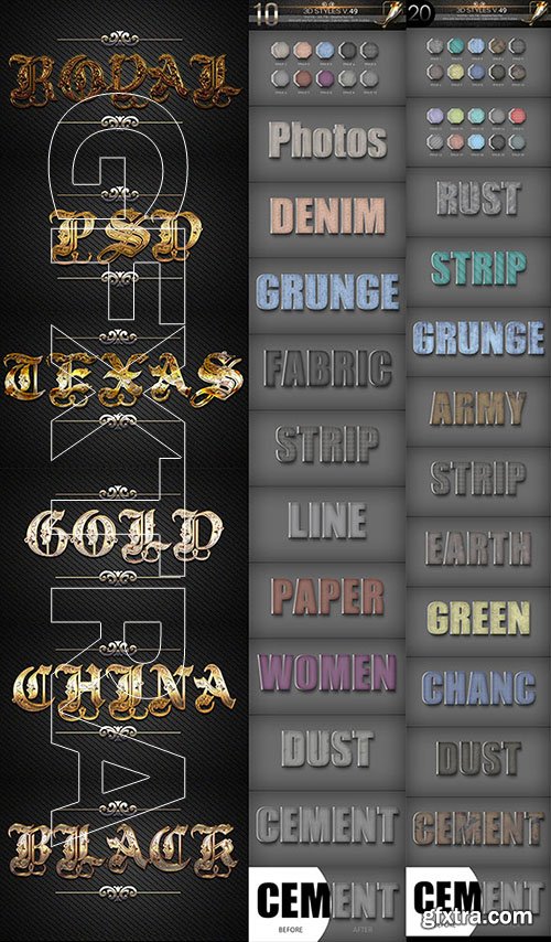 GraphicRiver - 40 Bundle 3D Text Styles D47-D50 21259052