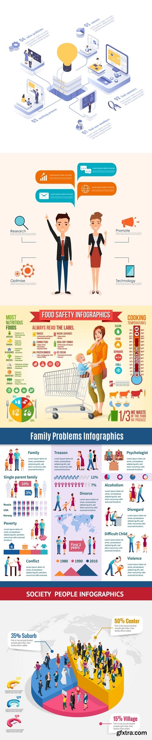 Vectors - Infographics with People 70