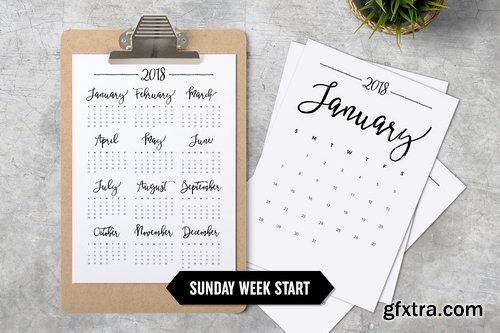 CM - Calendar 2018 A4 Minimalistic 1927569