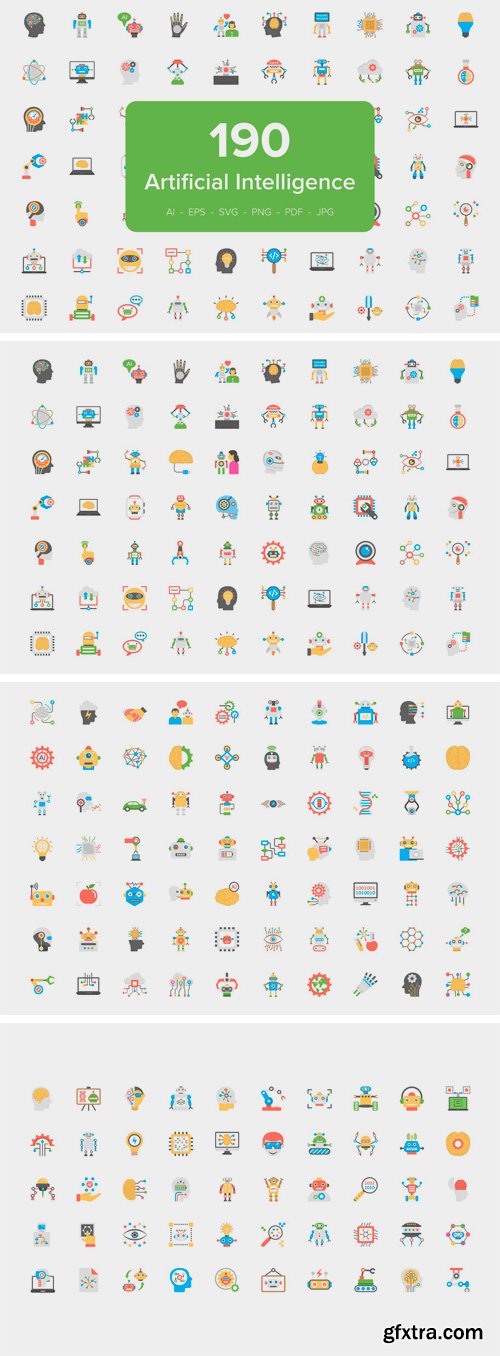 CM - Artificial Intelligence Flat Icons 2164549