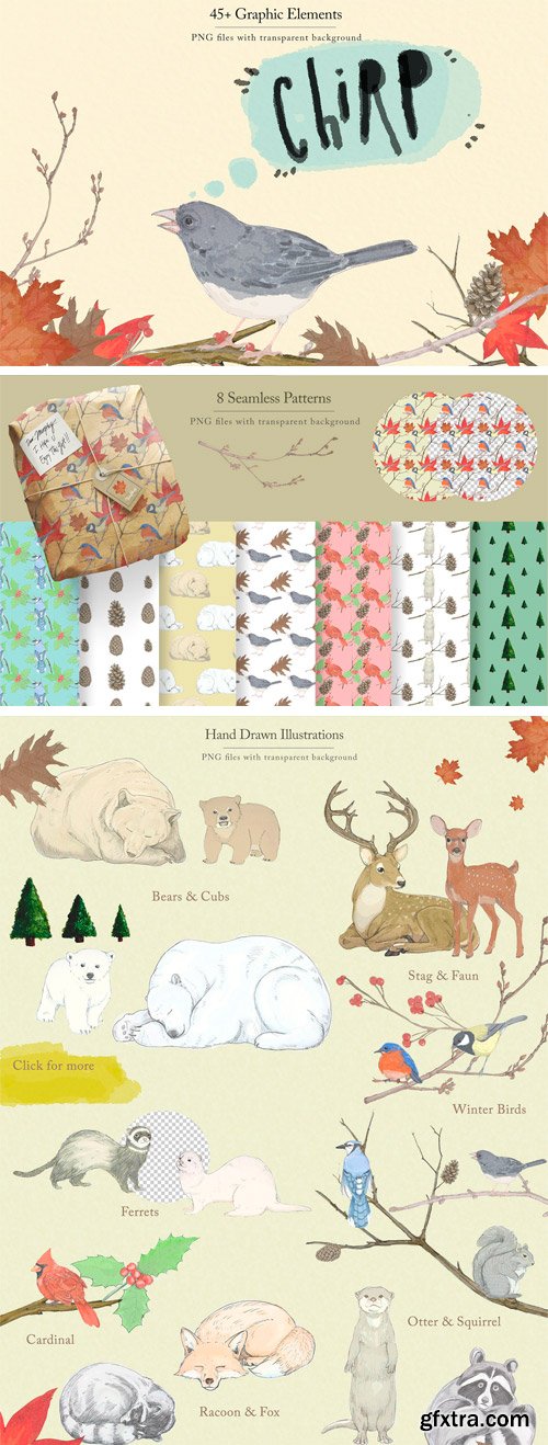 CM - Winter Animals & Graphic Set 2148952