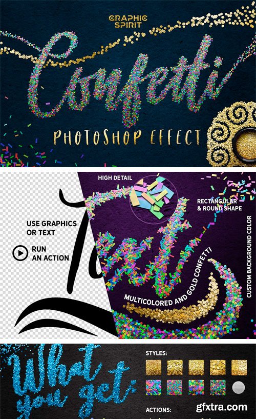 CM - CONFETTI Effect for Photoshop 2175408