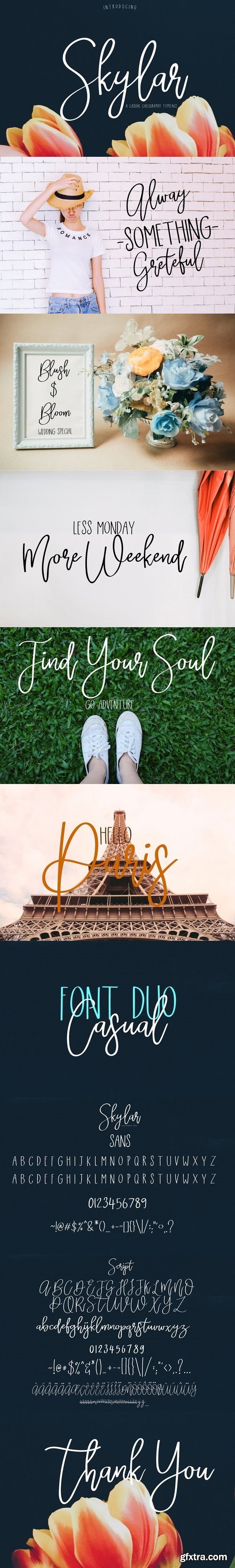 CM - Skylar | Script Font 1798972