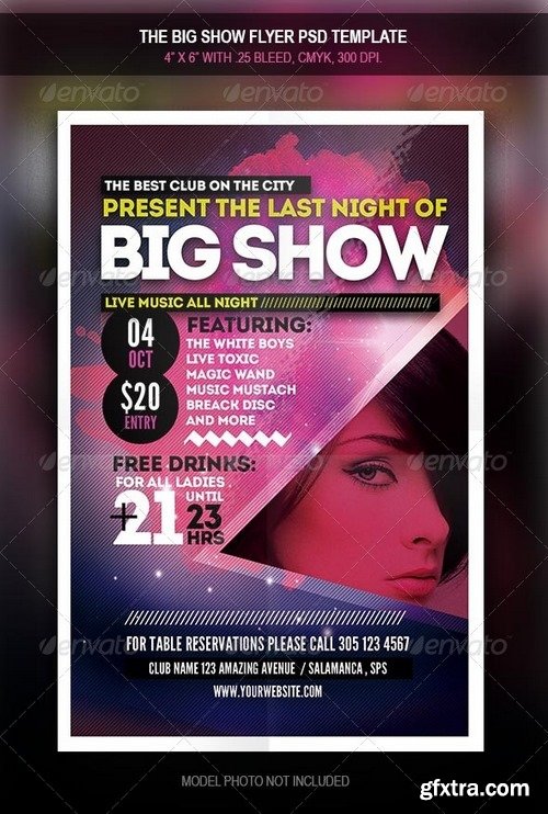 Graphicriver - The Big Show | Party Flyer 7901435