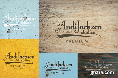 Cracked Logo Mockups