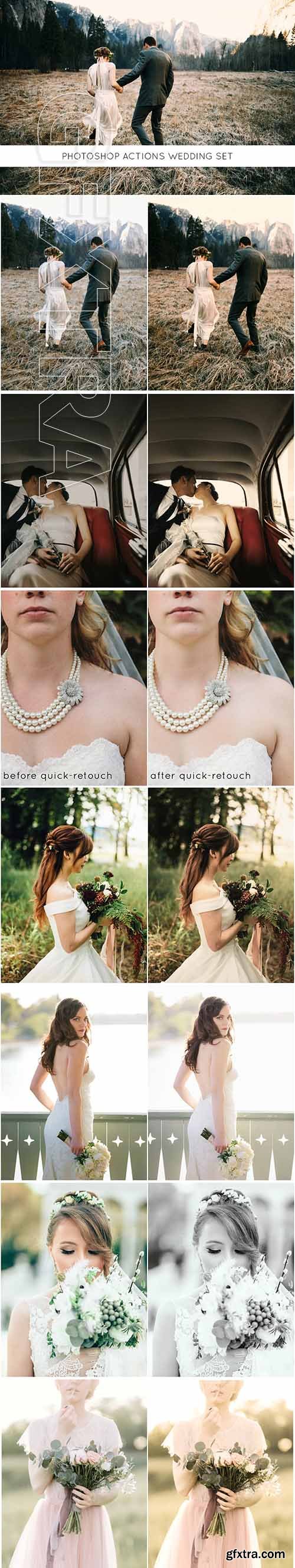 CreativeMarket - Photoshop actions wedding set 2218768