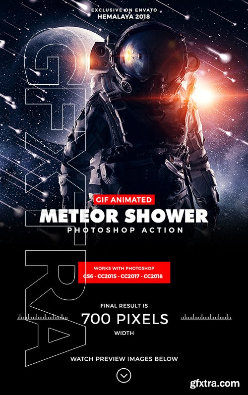 GraphicRiver - Animated Meteor Shower Photoshop Action 21245051