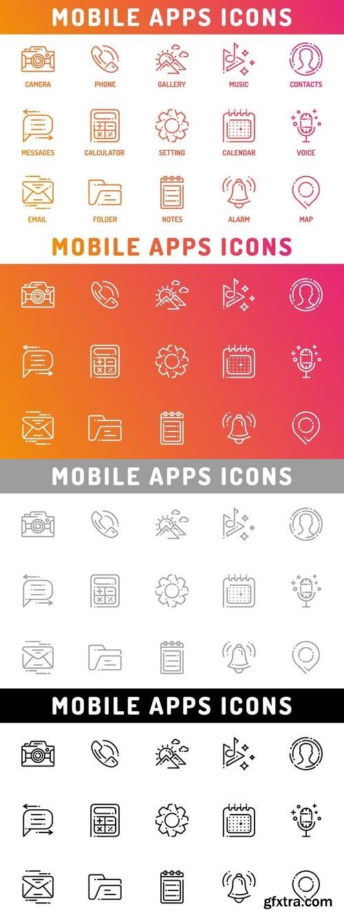 Mobile Application Icons