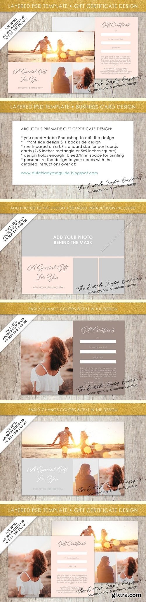 CM - PSD Photo Gift Card Template #1 1929697