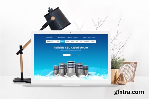 Boo Cloud Hosting Server PSD