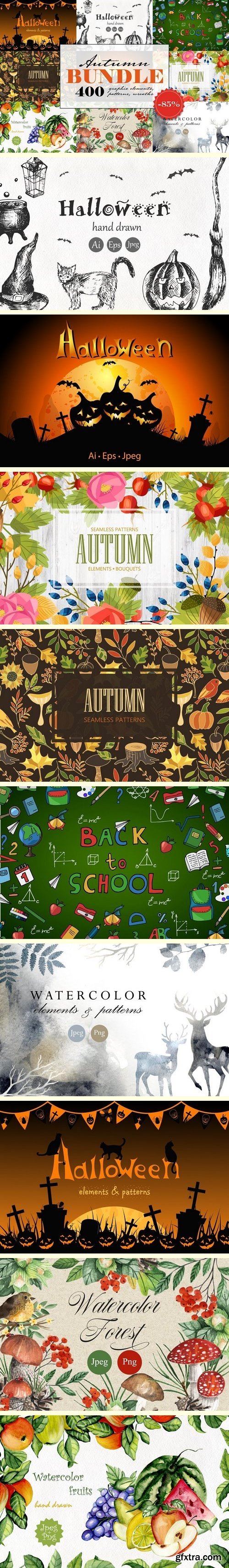 CM - Autumn Bundle (elements, patterns) 1930366