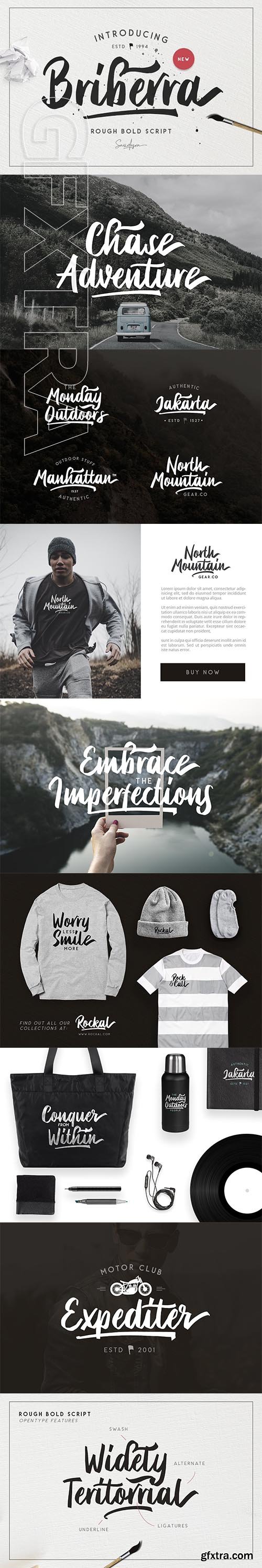 CreativeMarket - Briberra - Rough Bold Script 2202888