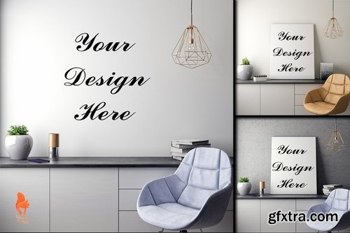 CM - Mockup Poster with various frames 2210013