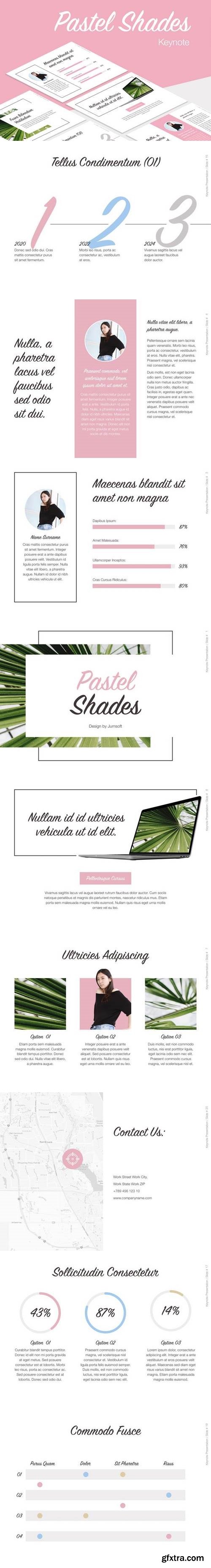 Pastel Shades Keynote Template