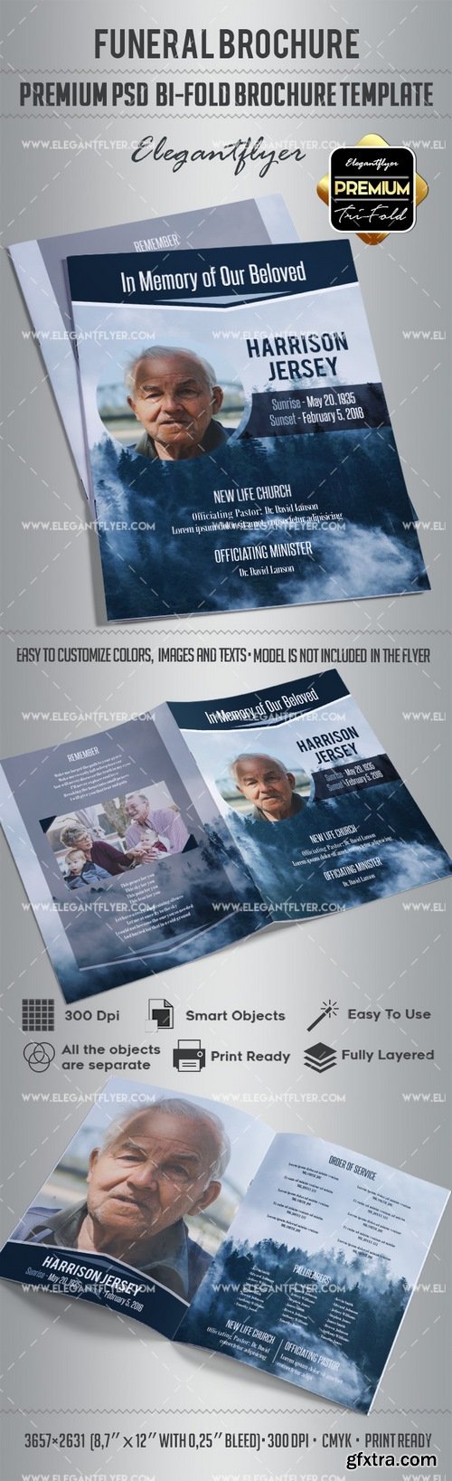 Premium Funeral Program Template