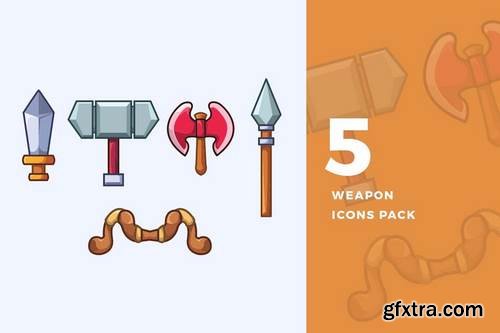 5 RPG Weapon Icons Pack