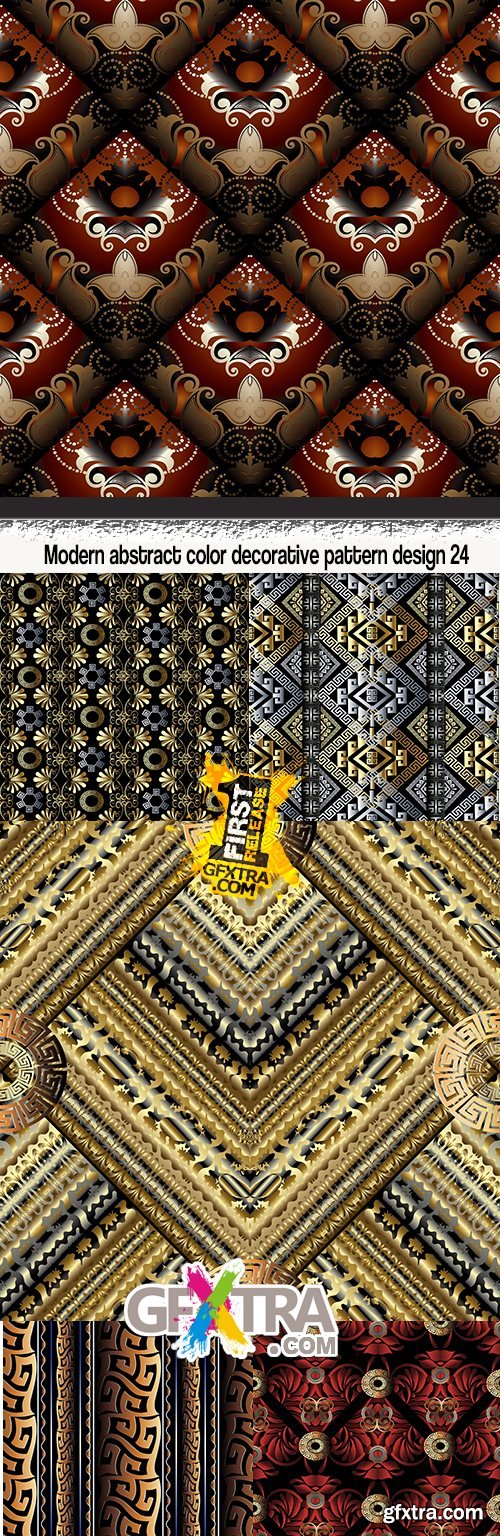 Modern abstract color decorative pattern design 24