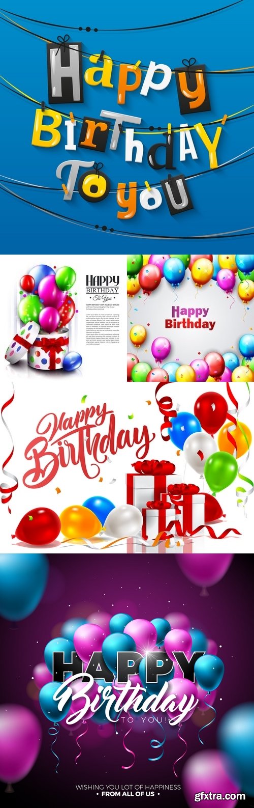 Vectors - Birthday Backgrounds 33