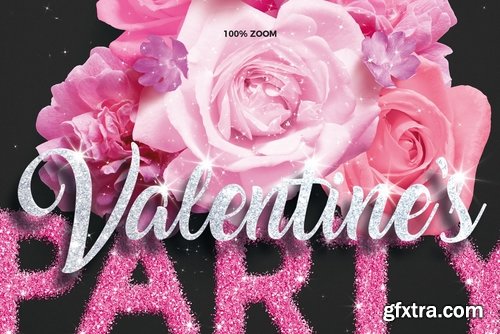 CM - Valentine\'s Day Party Flyer Template 2207189