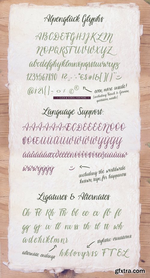 CM - Alpenglueck - a handwritten font 1477093