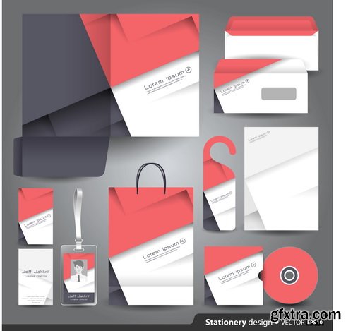 Stationery Set Design #1, 25xEPS