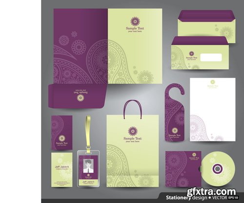 Stationery Set Design #1, 25xEPS