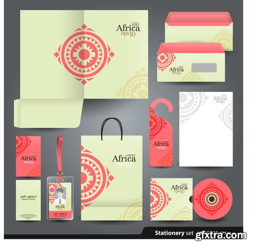 Stationery Set Design #1, 25xEPS