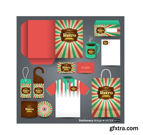 Stationery Set Design #2, 25xEPS