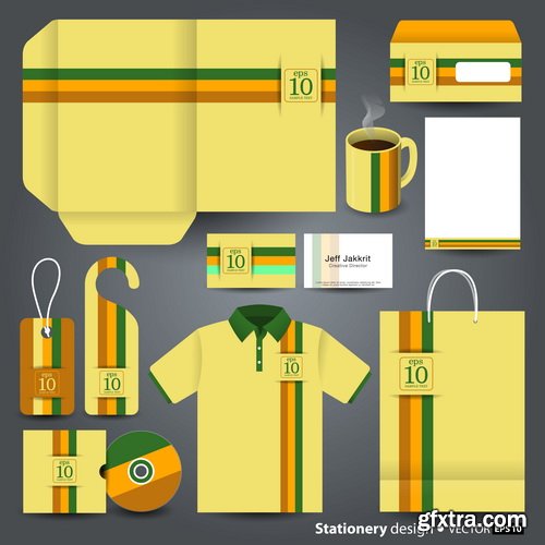 Stationery Set Design #2, 25xEPS