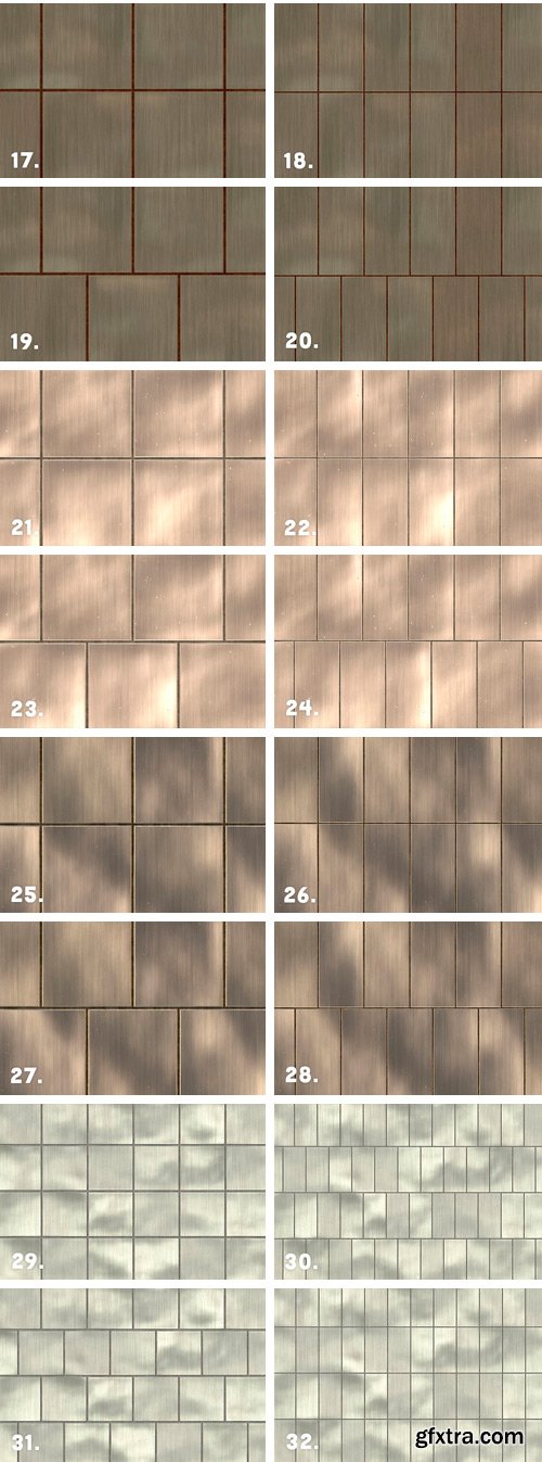 CM - 36 Metal Panel Tiles Backgrounds 2165124