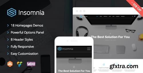 ThemeForest - Insomnia v1.1.3 - Beautiful and Modern Creative WordPress Theme - 16256975