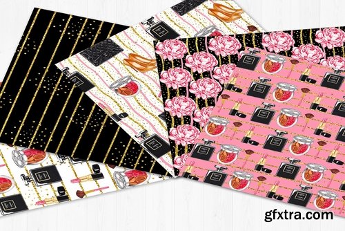 CM - Makeup Fashion Digital Paper 2211909