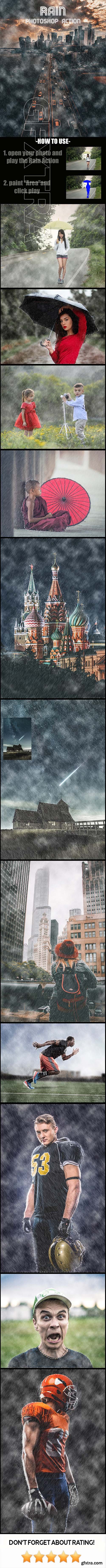 GraphicRiver - Rain Photoshop Action 21283393