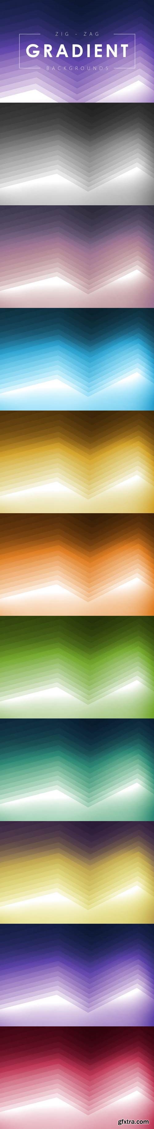 Zig Zag Gradient Backgrounds