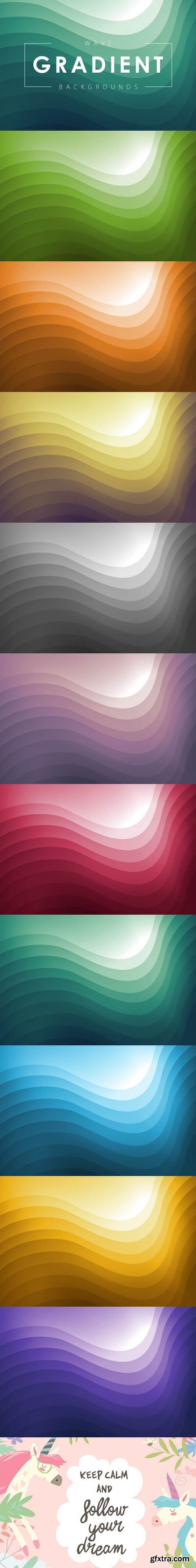 Wave Gradient Backgrounds