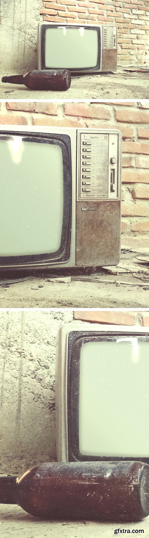 Retro TV Mockup PSD Template