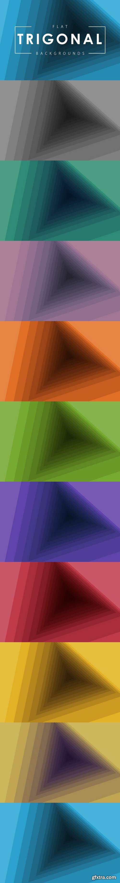 Flat Trigonal Backgrounds