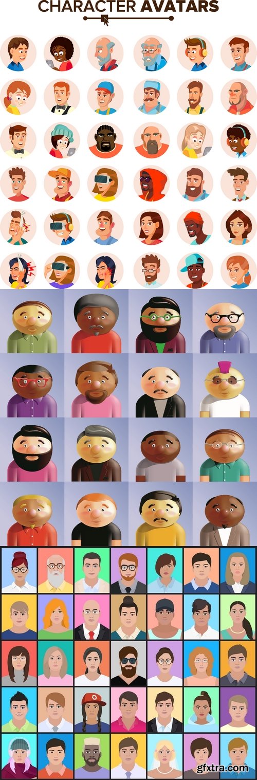 Vectors - Flat People Avatars 11