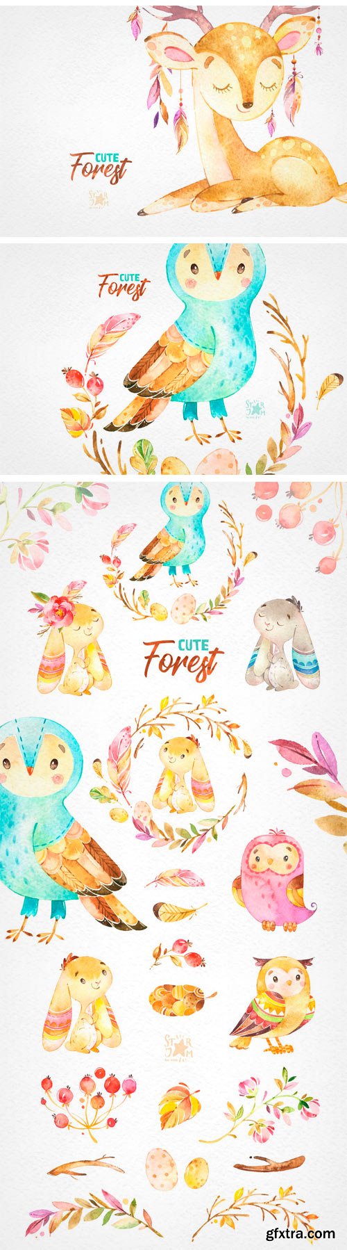 CM - Cute Forest. Collection of Animals 2221456