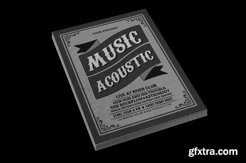 Vintage Music Acoustic Flyer