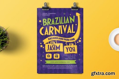 Brazilian Carnival Flyer