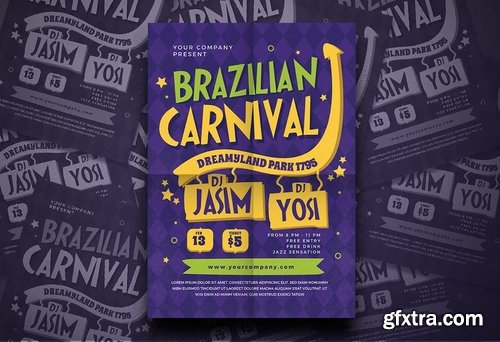 Brazilian Carnival Flyer