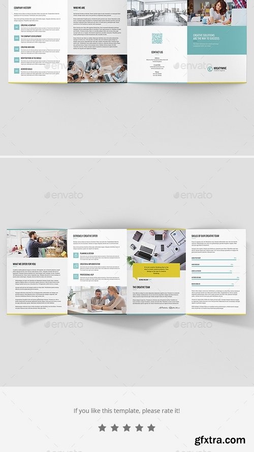 GraphicRiver - Brochure – Creative Agency 4-Fold A5 21301425