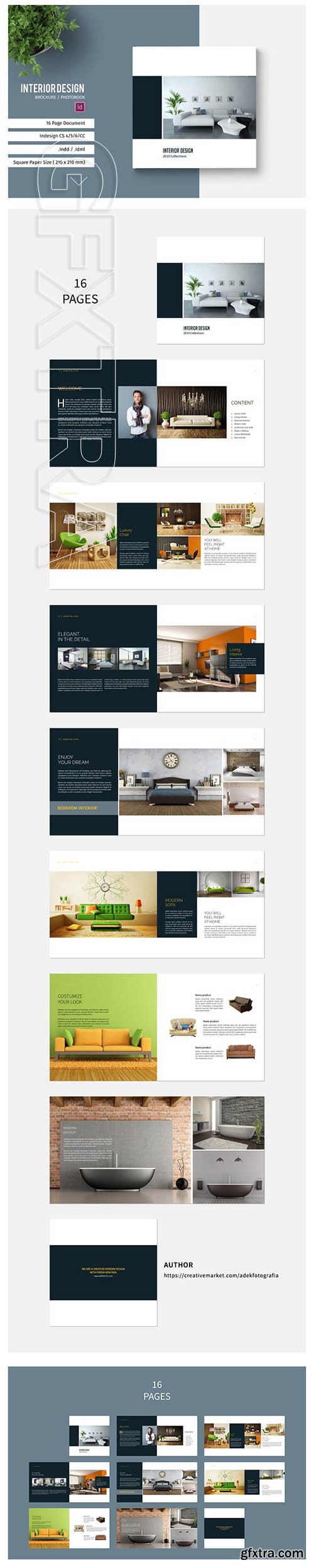 CreativeMarket - Square Brochure Catalog 2219490