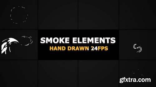 MotionArray - 2D FX SMOKE Elements s4 fps Motion Graphics 52420