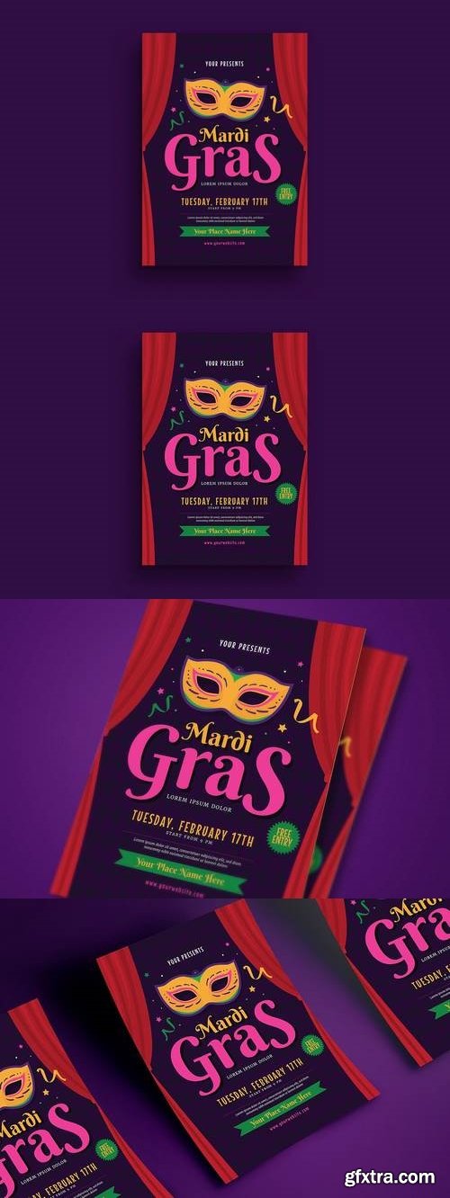 Mardi Gras Event Flyer