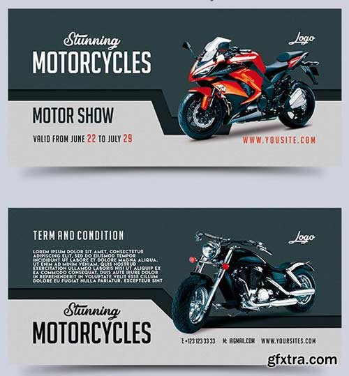 Motor Show V1 2018 Gift Certificate PSD Template