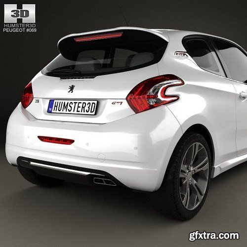 Peugeot 208 GTI 2013 3D Model