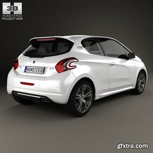 Peugeot 208 GTI 2013 3D Model